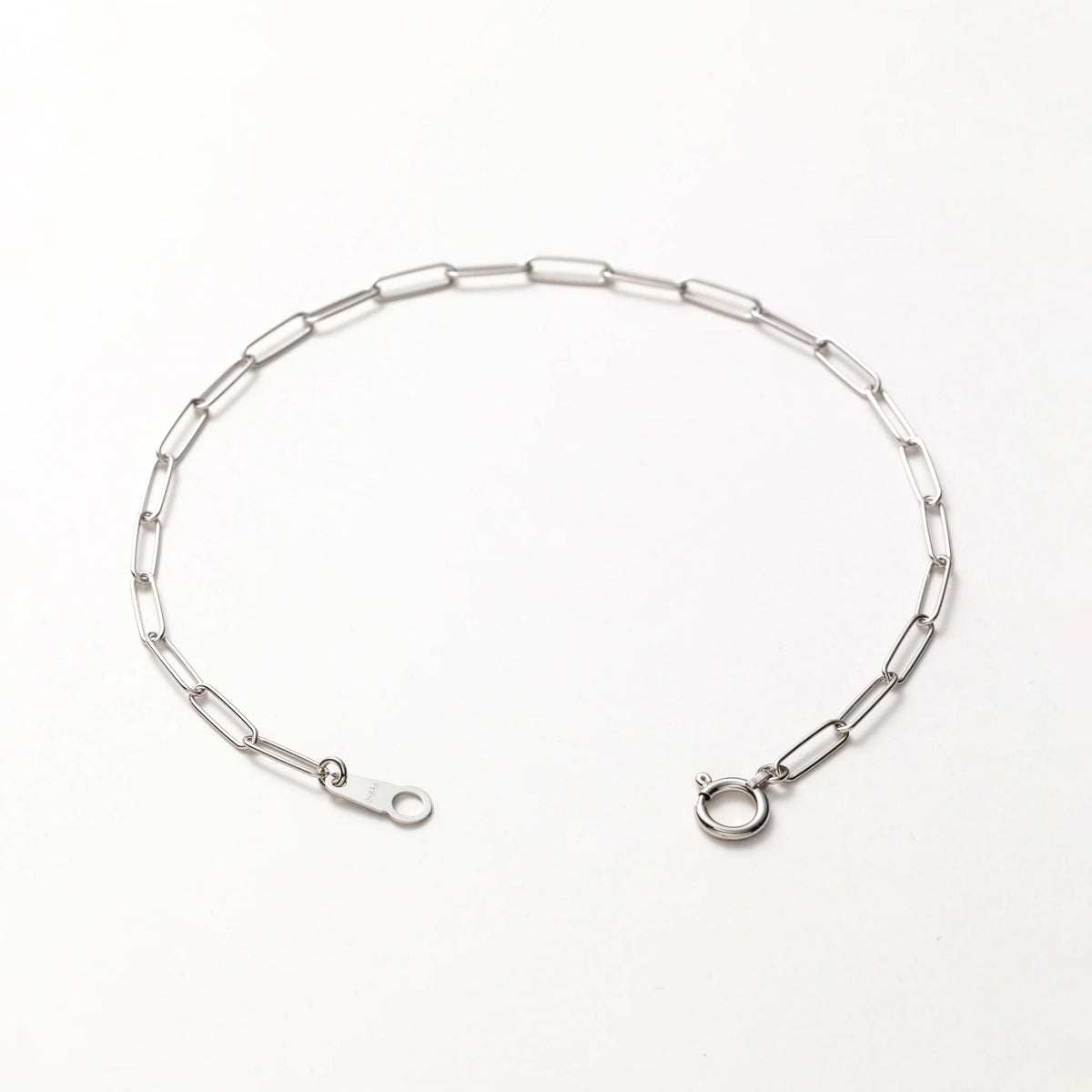 Pt850 トラックチェーン0.5φ ブレスレット・アンクレット（長さオーダー）※2～3週間程度でお届け予定