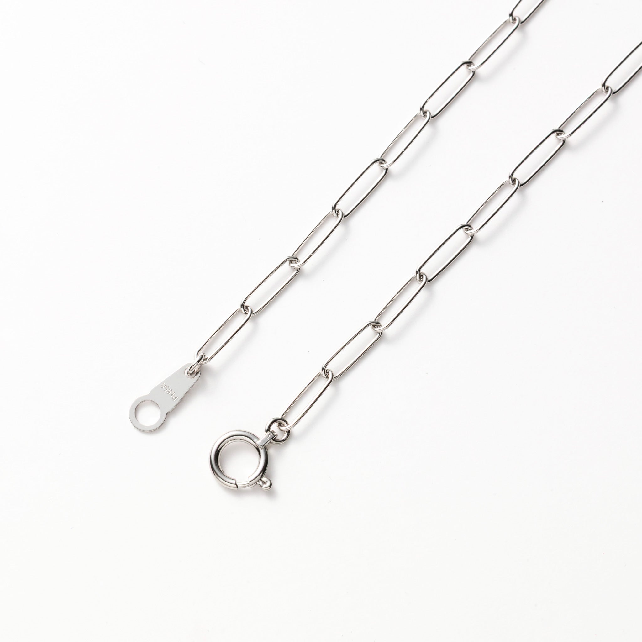 Pt850 トラックチェーン0.5φ ネックレス 50cm