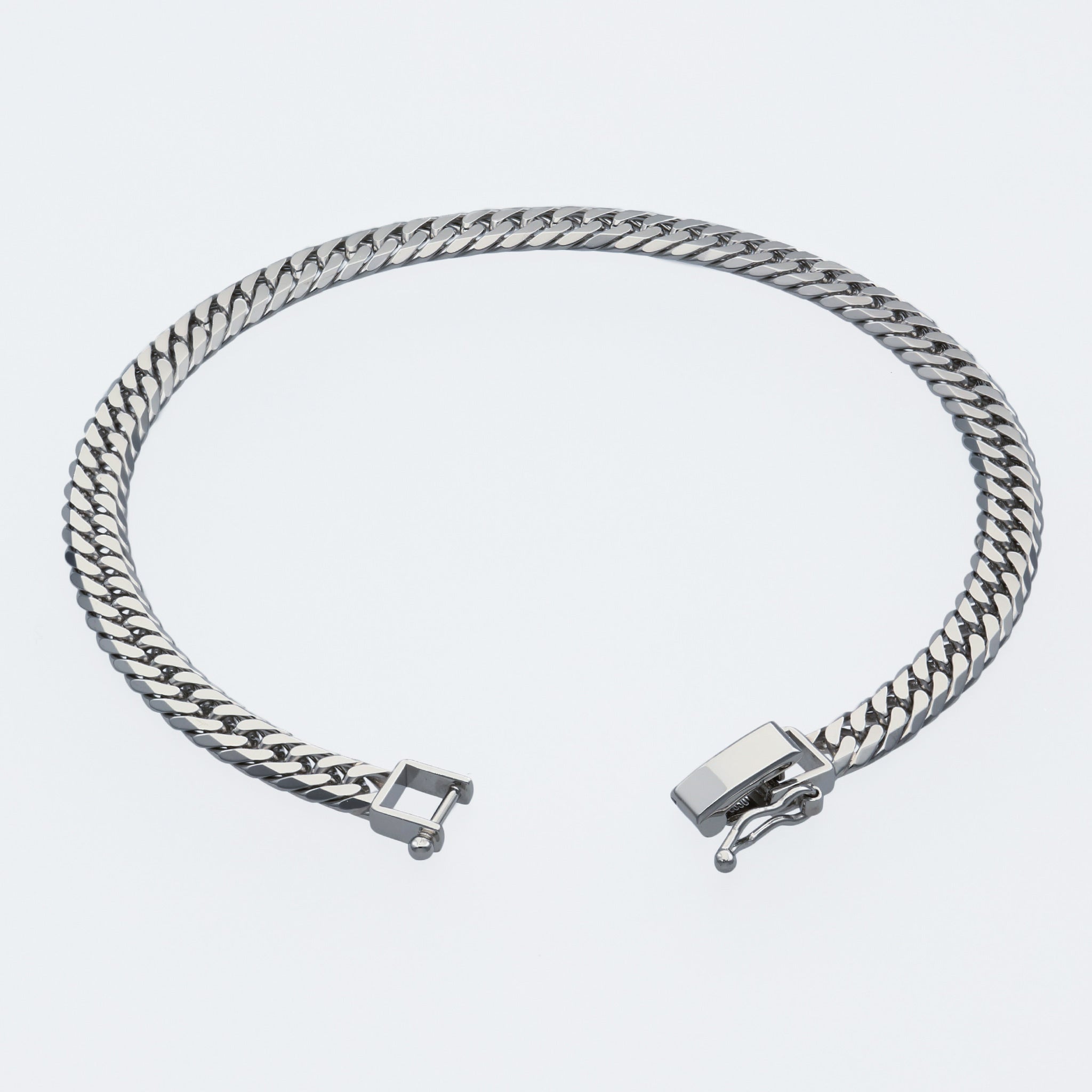 Pt850 ダブル6面喜平 ブレスレット 20cm20g