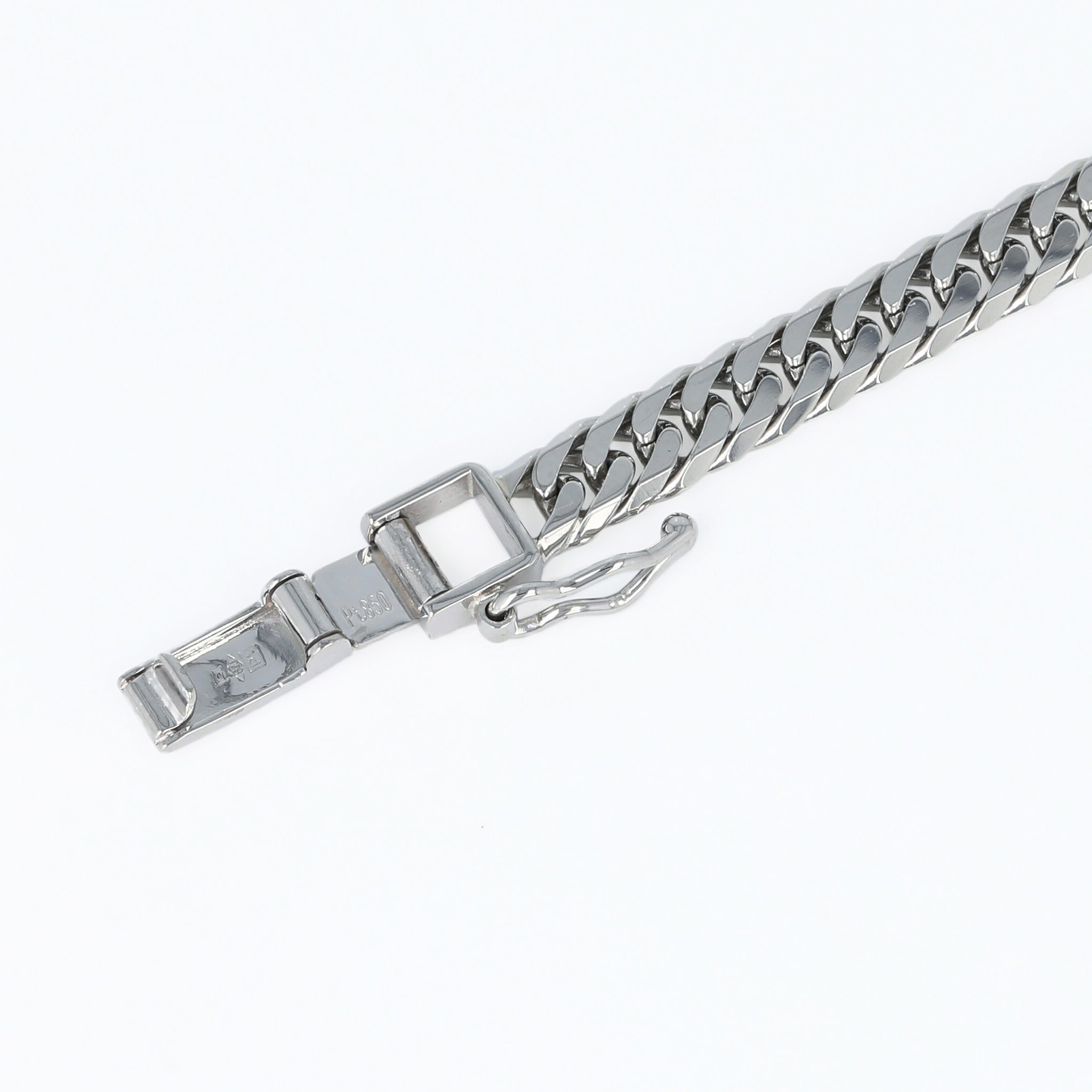 Pt850 ダブル6面喜平 ブレスレット 20cm20g