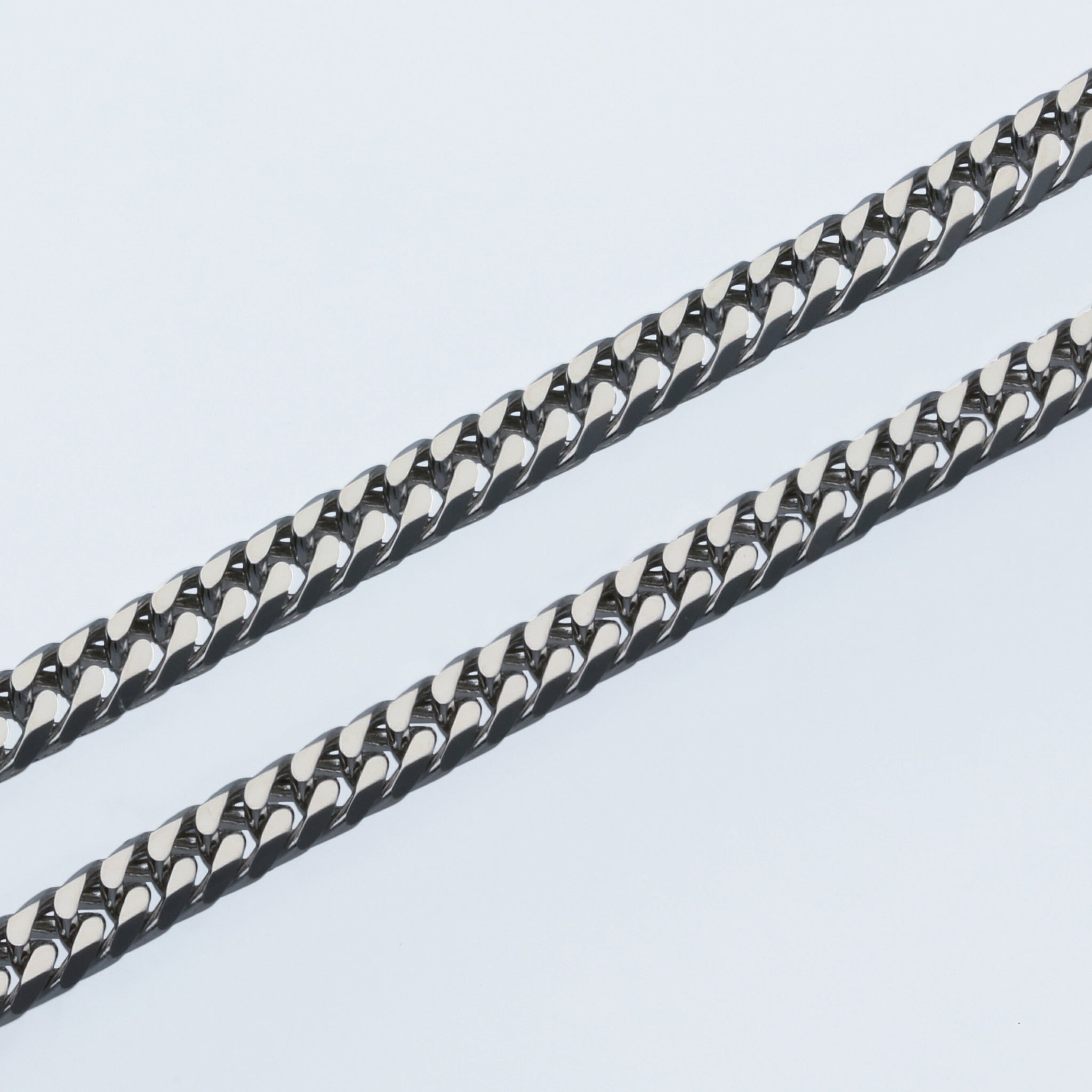 Pt850 ダブル6面喜平 ネックレス 40cm20g