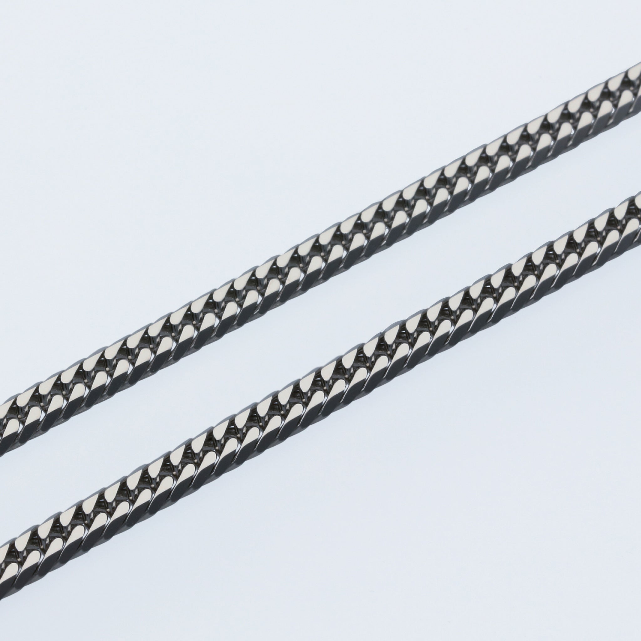 Pt850 ダブル6面喜平 ネックレス 60cm30g